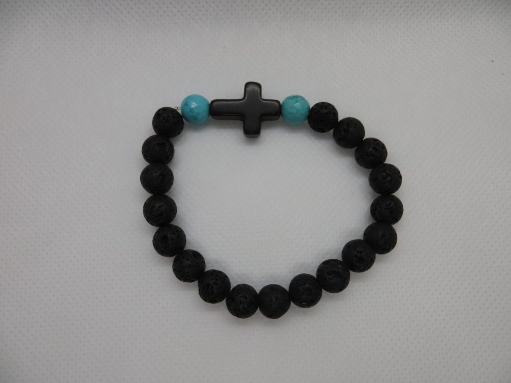  Essential Oil Cross Bracelet 